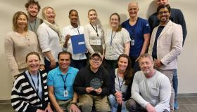 Staff at NIPH with diploma and distinction