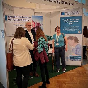 Biobank Norways booth at the conference